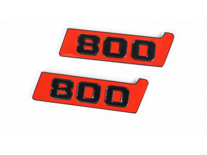 Red 800 Brabus Fender Emblems 800 Logo Badge for G-Class Mercedes 2pcs